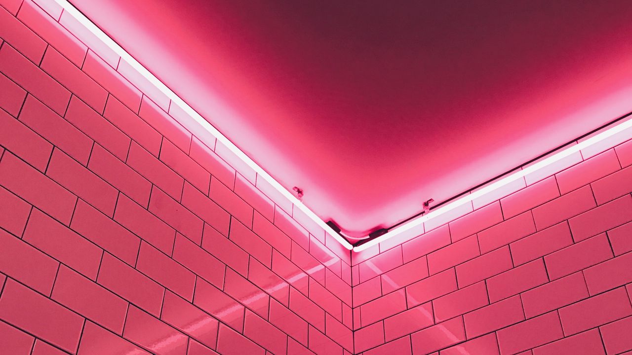 Wallpaper wall, light, pink, tile