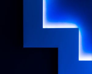 Preview wallpaper wall, lines, neon, glow, shape