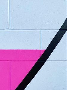 Preview wallpaper wall, paint, colorful, lines, geometric, art