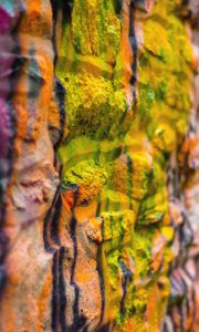Preview wallpaper wall, paint, colorful, macro, surface