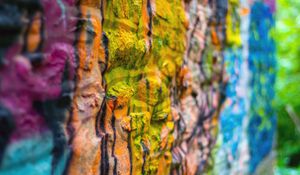 Preview wallpaper wall, paint, colorful, macro, surface
