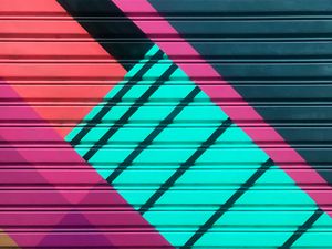 Preview wallpaper wall, paint, stripes, colorful