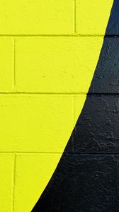 Preview wallpaper wall, paint, surface, yellow, black