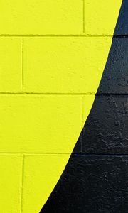 Preview wallpaper wall, paint, surface, yellow, black