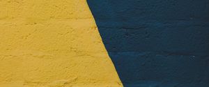 Preview wallpaper wall, paint, texture, blue, yellow