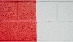 Preview wallpaper wall, paint, texture, red, white