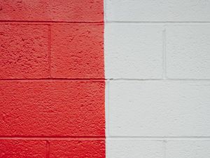 Preview wallpaper wall, paint, texture, red, white