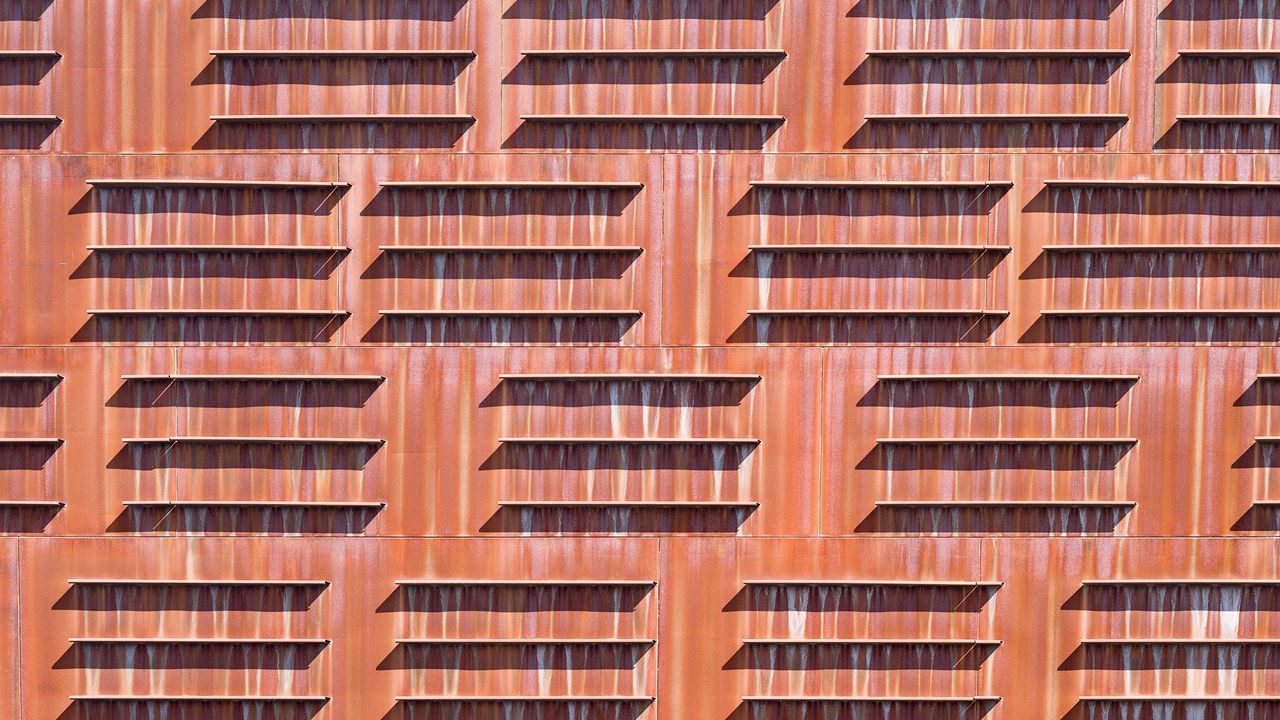 Wallpaper wall, panel, metal, surface, rust
