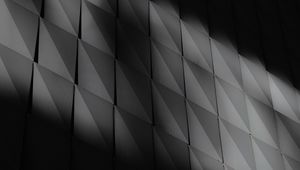 Preview wallpaper wall, panels, shadow, bw, dark