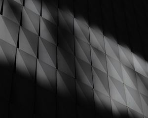 Preview wallpaper wall, panels, shadow, bw, dark