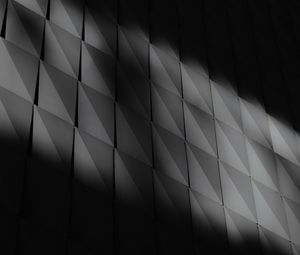 Preview wallpaper wall, panels, shadow, bw, dark
