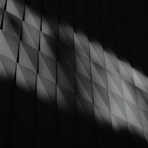 Preview wallpaper wall, panels, shadow, bw, dark