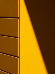 Preview wallpaper wall, panels, shadow, minimalism, yellow