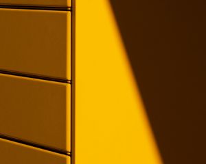 Preview wallpaper wall, panels, shadow, minimalism, yellow