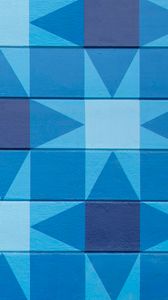 Preview wallpaper wall, pattern, blue, tile, texture