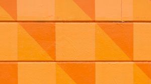 Preview wallpaper wall, pattern, texture, squares, orange