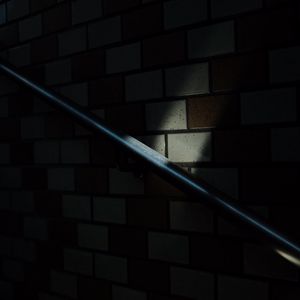 Preview wallpaper wall, railing, dark, rays