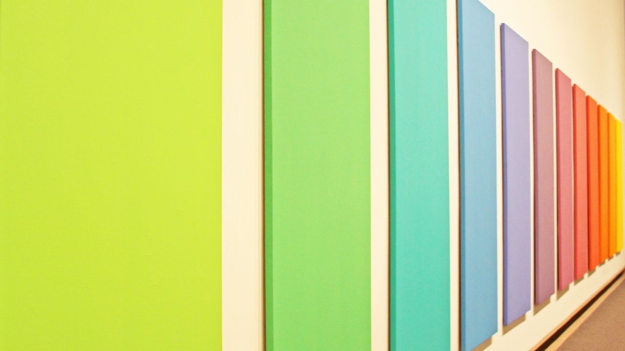 Wallpaper wall, rectangles, colorful