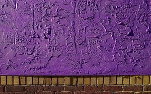 Preview wallpaper wall, relief, paint, purple