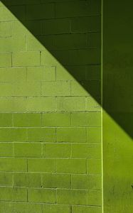 Preview wallpaper wall, shadow, bricks, green