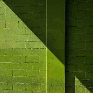 Preview wallpaper wall, shadow, bricks, green