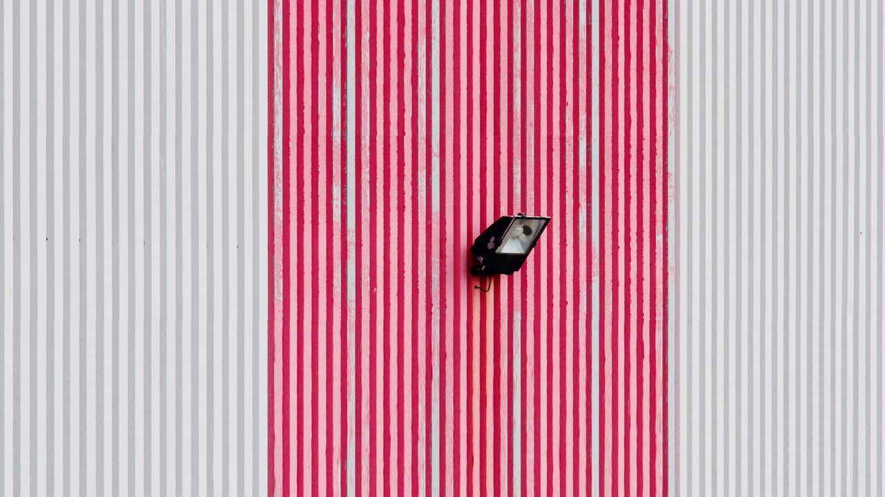 Wallpaper wall, spotlights, minimalism, stripes, lines