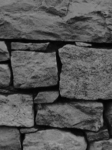 Preview wallpaper wall, stone, surface, rough, texture, gray