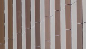 Preview wallpaper wall, stripes, brown, white, texture