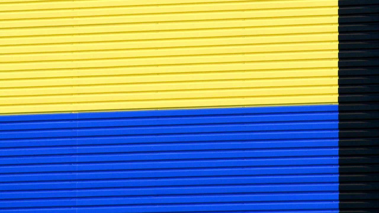 Wallpaper wall, stripes, minimalism, building, colorful
