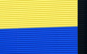 Preview wallpaper wall, stripes, minimalism, building, colorful