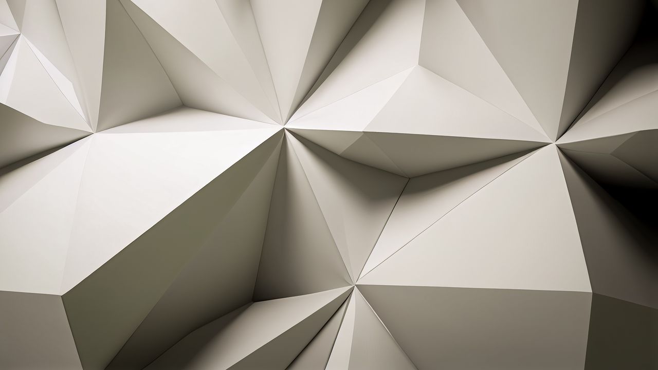 Wallpaper wall, structure, polygon, geometry, texture, white