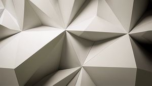 Preview wallpaper wall, structure, polygon, geometry, texture, white