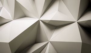 Preview wallpaper wall, structure, polygon, geometry, texture, white