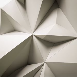 Preview wallpaper wall, structure, polygon, geometry, texture, white