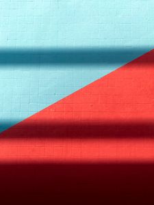 Preview wallpaper wall, surface, stripes, texture, red, blue