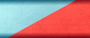 Preview wallpaper wall, surface, stripes, texture, red, blue