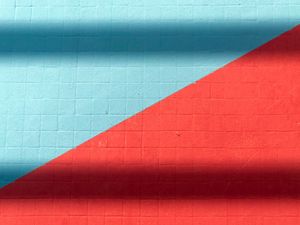 Preview wallpaper wall, surface, stripes, texture, red, blue