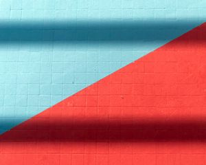 Preview wallpaper wall, surface, stripes, texture, red, blue