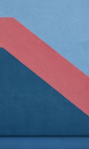 Preview wallpaper wall, texture, paint, lines, blue, red