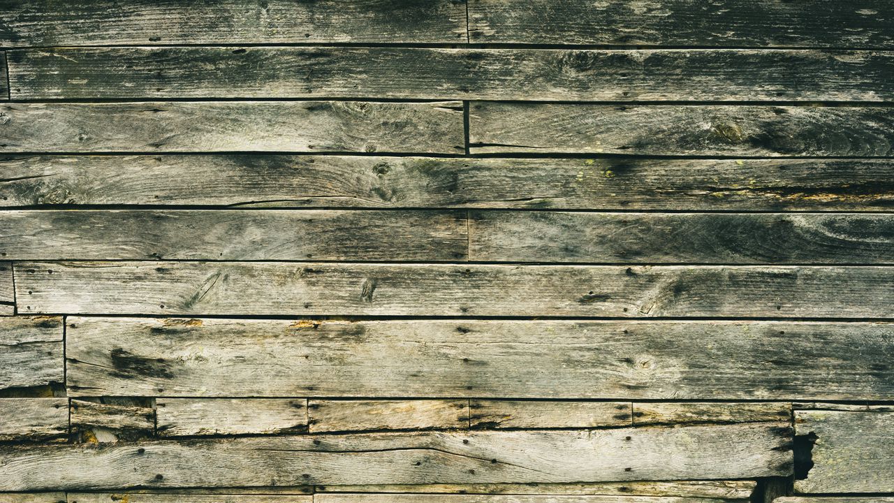 Wallpaper wall, wooden, stains