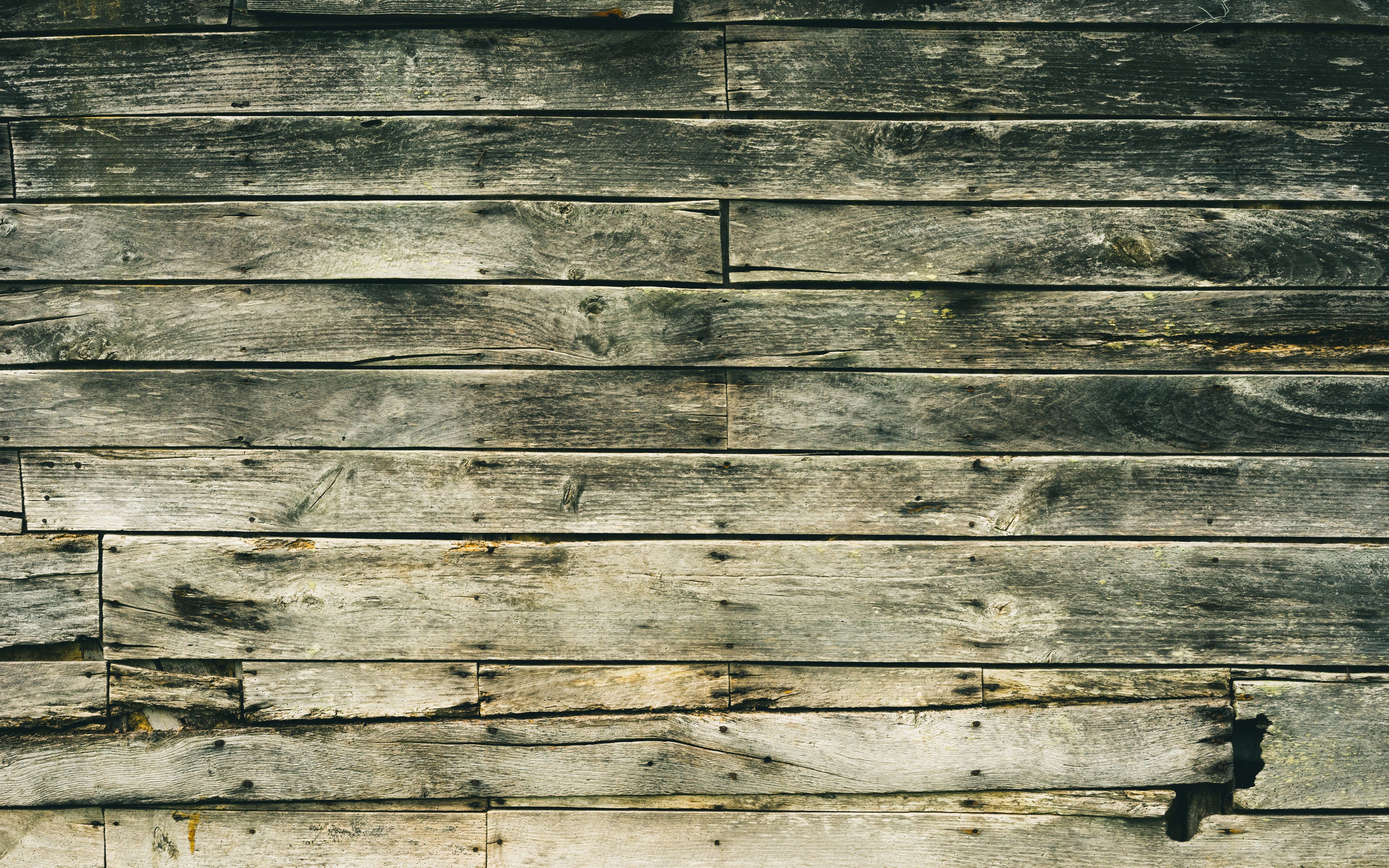 3840x2400 Wallpaper wall, wooden, stains