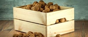 Preview wallpaper walnuts, box, shell