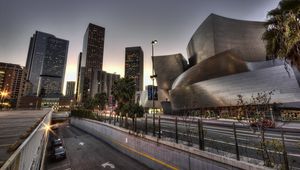 Preview wallpaper walt disney concert hall, los angeles, california, usa, hdr