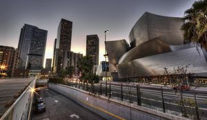 Preview wallpaper walt disney concert hall, los angeles, california, usa, hdr