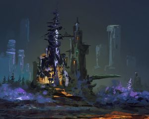 Preview wallpaper wanderer, castle, art
