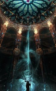 Preview wallpaper wanderer, castle, fantasy, magic, art