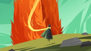Preview wallpaper wanderer, flame, fire, magic, art