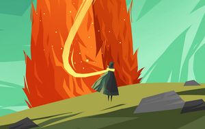 Preview wallpaper wanderer, flame, fire, magic, art