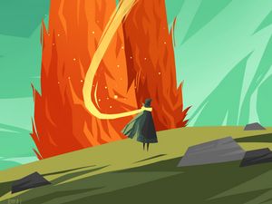 Preview wallpaper wanderer, flame, fire, magic, art