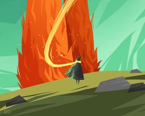 Preview wallpaper wanderer, flame, fire, magic, art